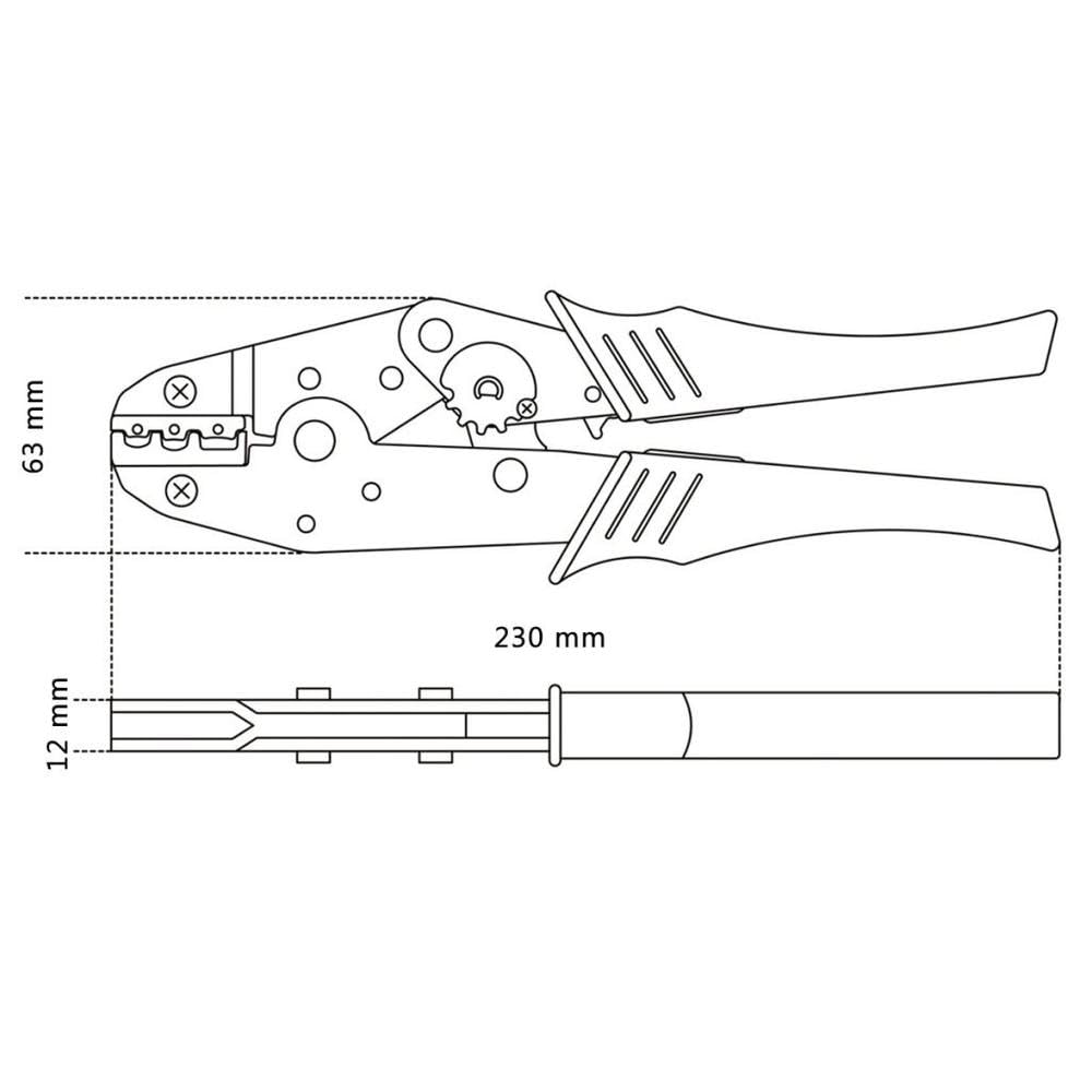 beta-tools-1608-pince-sertir-cosses-pr-isol-es-0-5-6-mm-avec-r-gulateur-de-press image 3