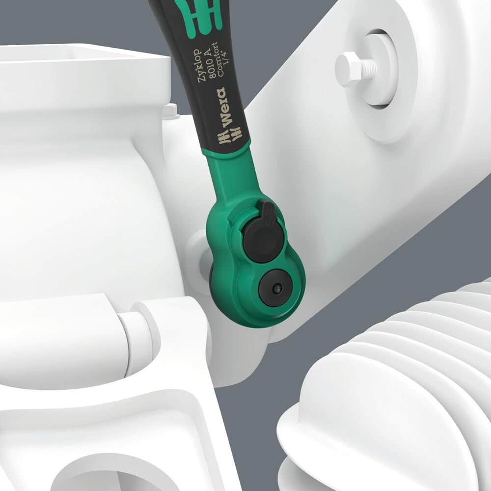 wera-8010-a-zyklop-comfort-cliquet-1-4-x-144-mm-80-dents-angle-de-reprise-4-5 image 2