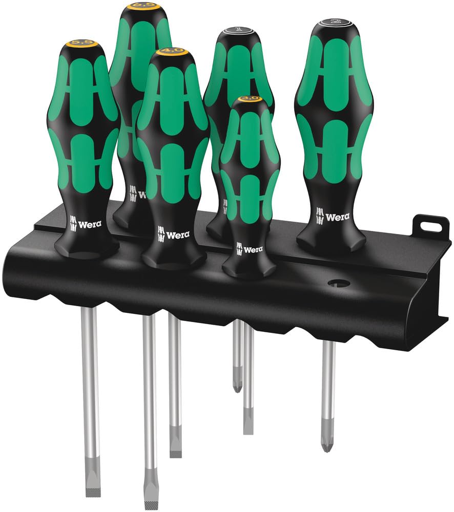 wera-334-355-6-rack-05105656001-jeu-de-6-tournevis-kraftform-plus-lasertip-pour- image 1