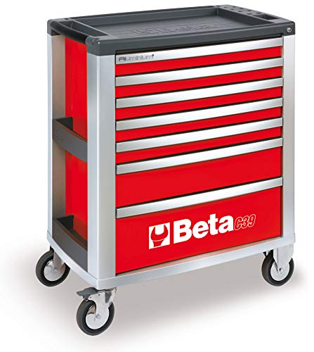 beta-tools-c39-7-r-commode-mobile-d-atelier-7-tiroirs-rouge-rails-billes-charge- image 5