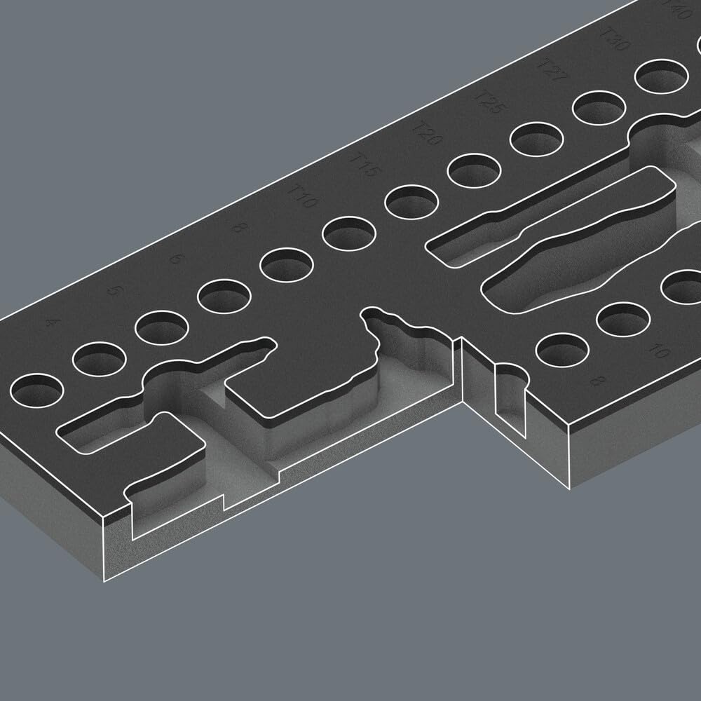 wera-9727-insert-en-mousse-zyklop-vde-pour-jeu-avec-cliquet-8007-a-vde-1-4-30-pi image 3