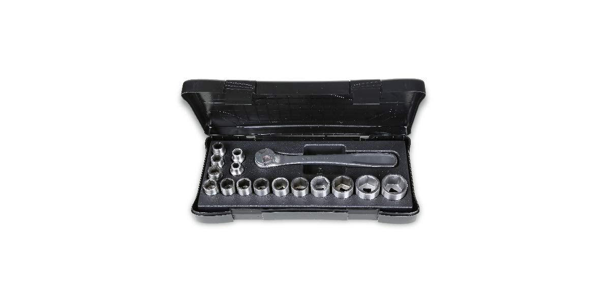 beta-tools-920inox-c16-coffret-de-15-douilles-inox-1-cliquet-inox-1-2-10-32-mm-a image 1