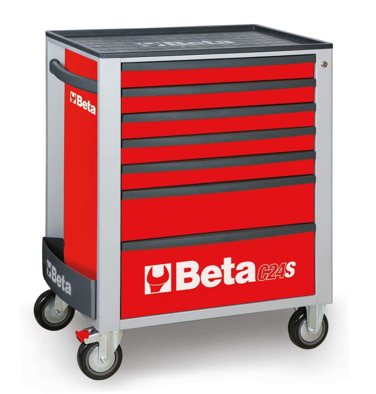 beta-tools-c24s-7-r-servante-d-atelier-mobile-7-tiroirs-rouge-glissi-res-billes- image 1