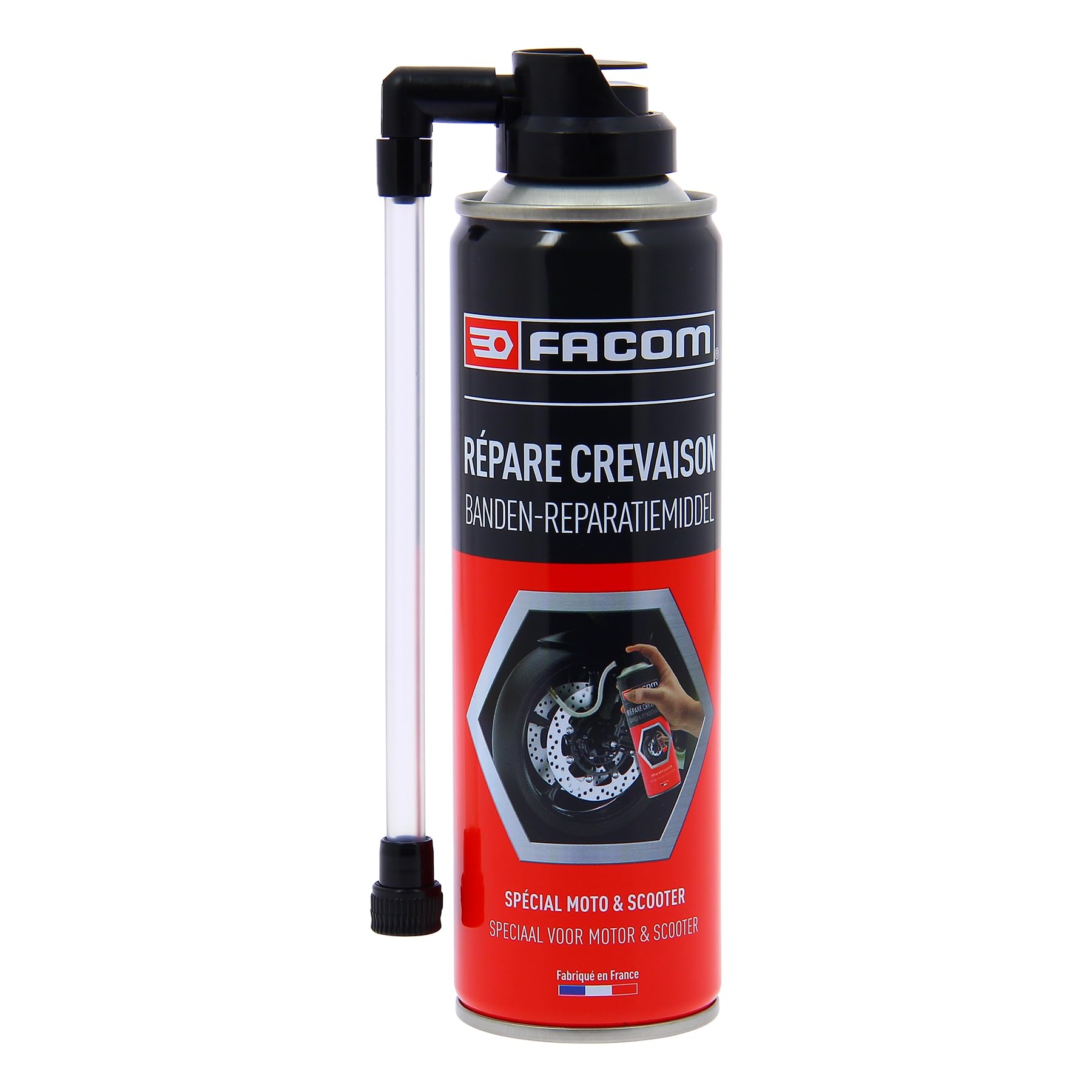 facom-006091-bombe-anti-crevaison-moto-250-ml-r-paration-rapide-sans-d-montage-d image 1