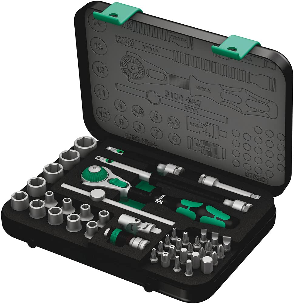 wera-8100-sa-2-zyklop-speed-jeu-cliquet-1-4-m-trique-42-pi-ces-en-coffret-m-tall image 1