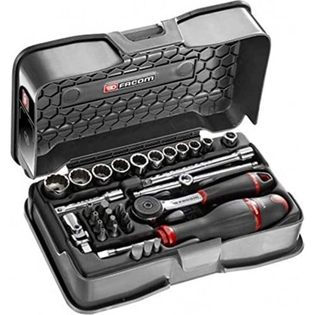 facom-r-161-3p6-coffret-de-douilles-1-4-6-pans-m-triques-19-pi-ces-cliquet-13-do image 3