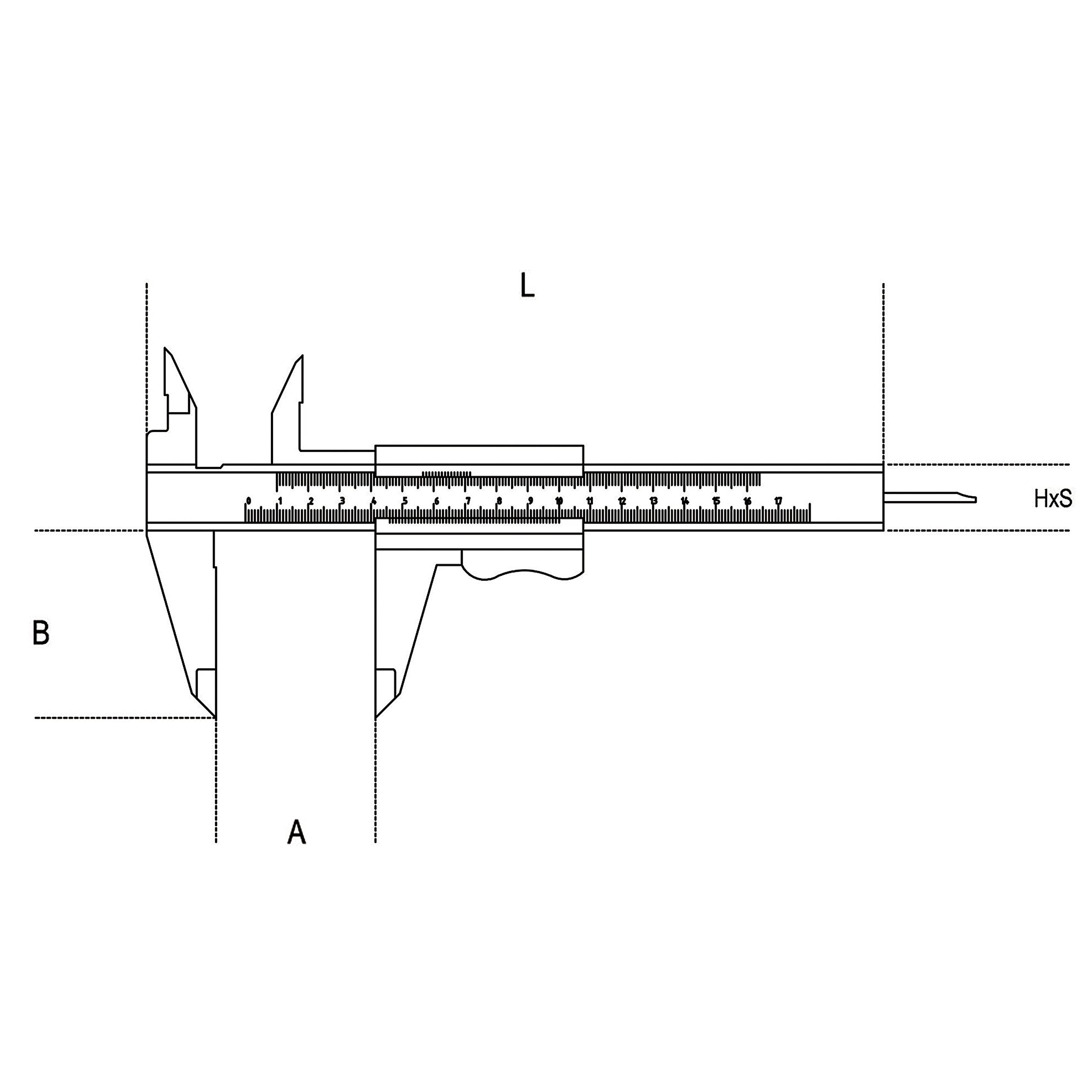 beta-1650-150-pied-coulisse-vernier-150-mm-en-acier-inoxydable-tremp-avec-tui-cu image 4