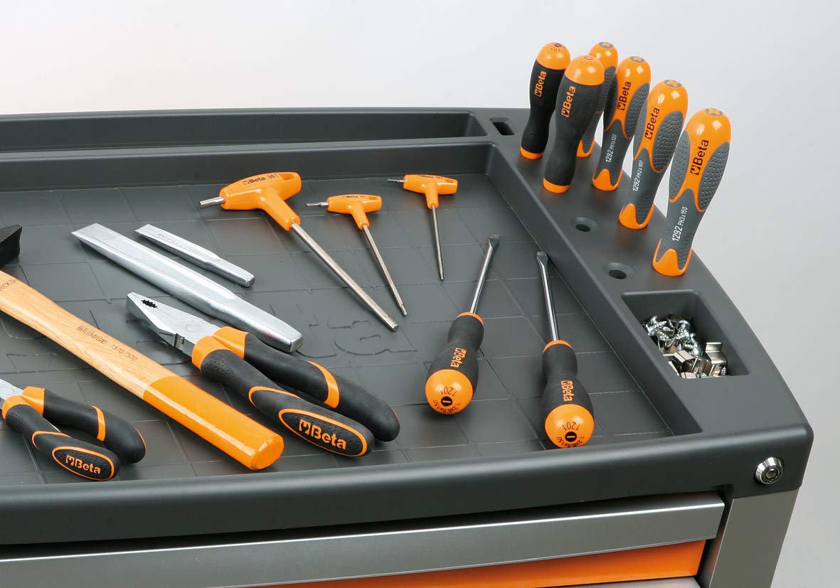 beta-tools-c39-7-r-commode-mobile-d-atelier-7-tiroirs-rouge-rails-billes-charge- image 4