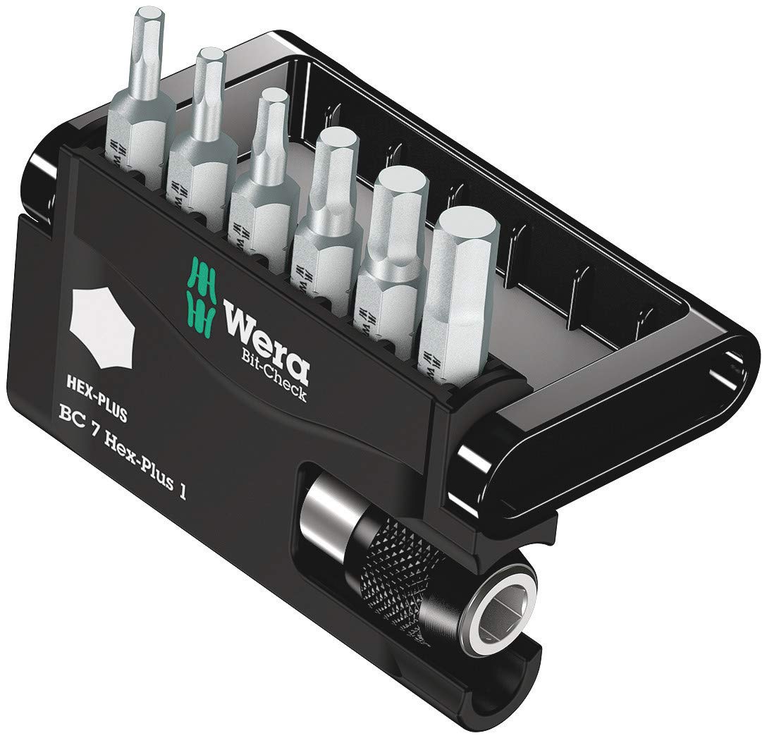 wera-bit-check-7-hex-plus-1-kit-de-7-embouts-hexagonaux-six-pans-femelle-en-coff image 1