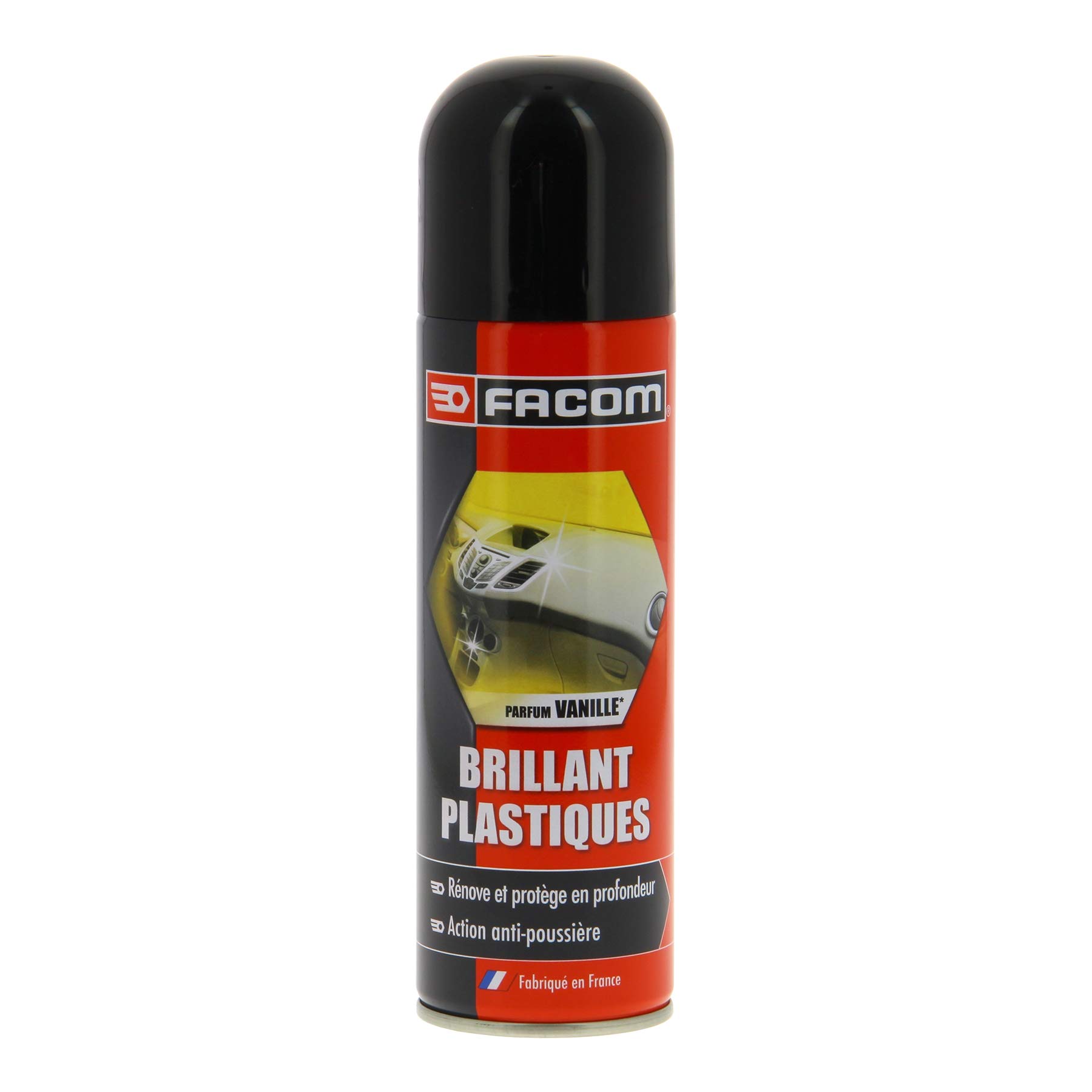 facom-006150-brillant-plastiques-a-rosol-300-ml-parfum-vanille-restaure-et-prot- image 1