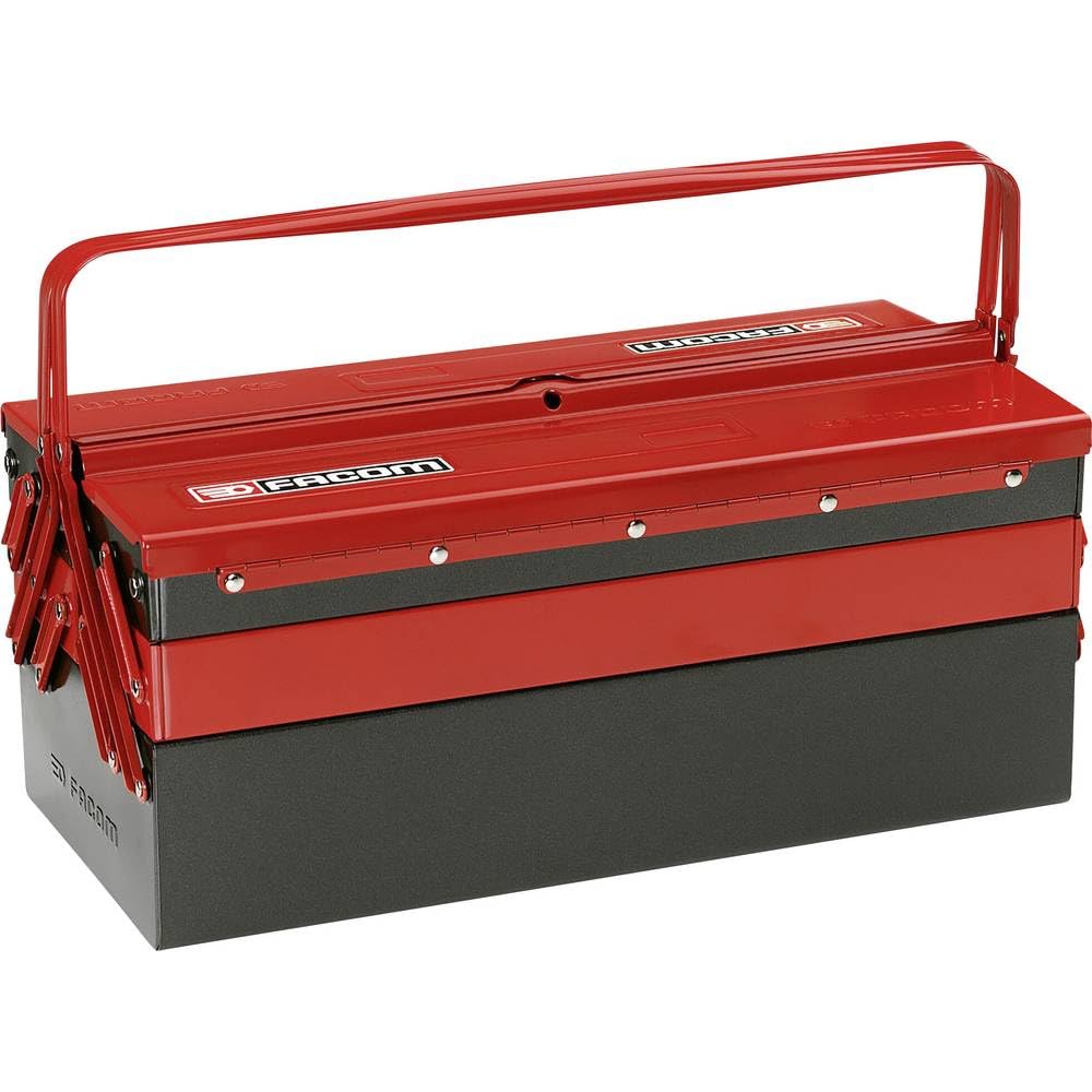 facom-bt-11a-bo-te-outils-5-compartiments-47-cm-rouge-noir-rangement-professionn image 1