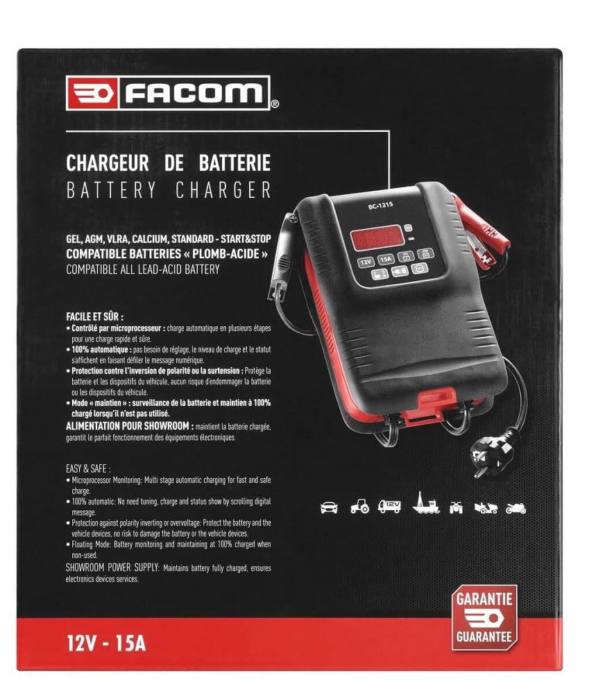 facom-bc1215pb-chargeur-de-batteries-12-v-15-a-rapide-avec-mode-showroom image 2
