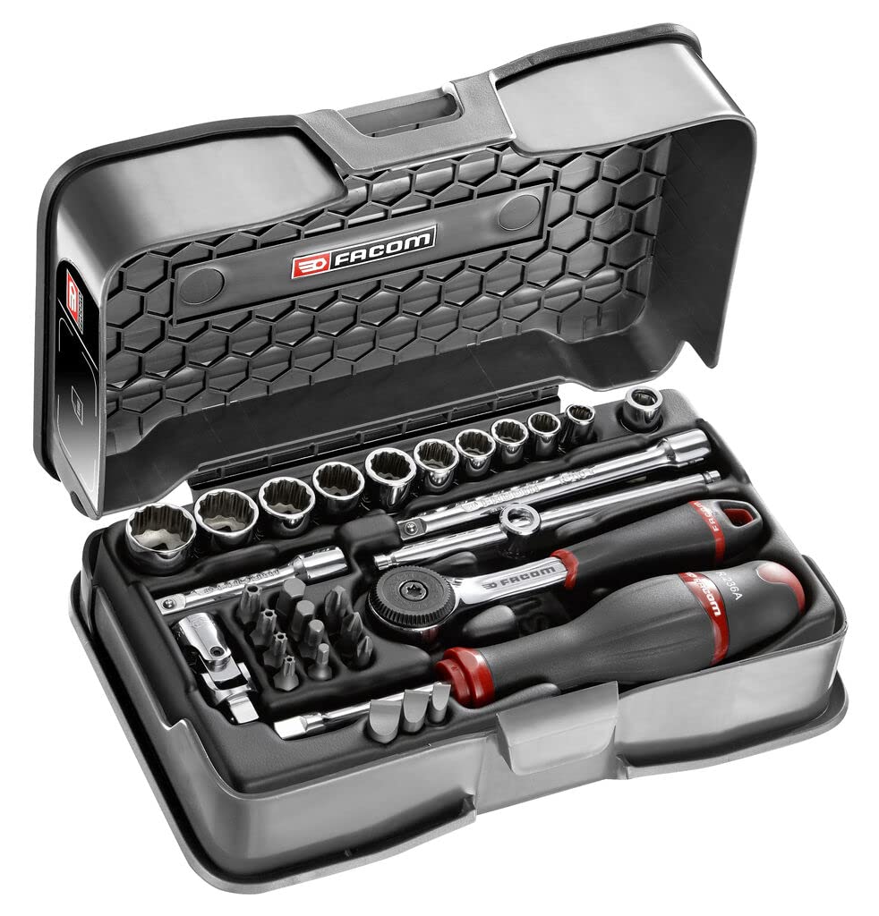 facom-r-161-3p6-coffret-de-douilles-1-4-6-pans-m-triques-19-pi-ces-cliquet-13-do image 6