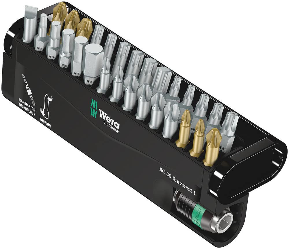 wera-bit-check-bc-universal-30-jeu-de-30-embouts-multicolore-avec-porte-embouts- image 1