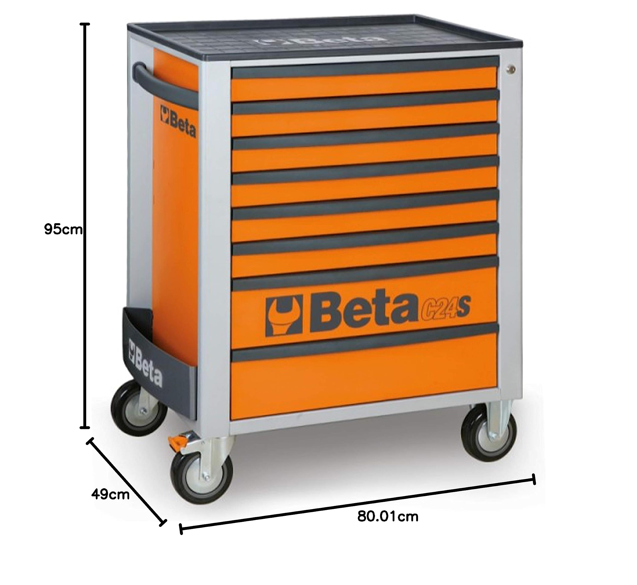 beta-tools-c24s-8-o-servante-mobile-d-atelier-8-tiroirs-roulettes image 3