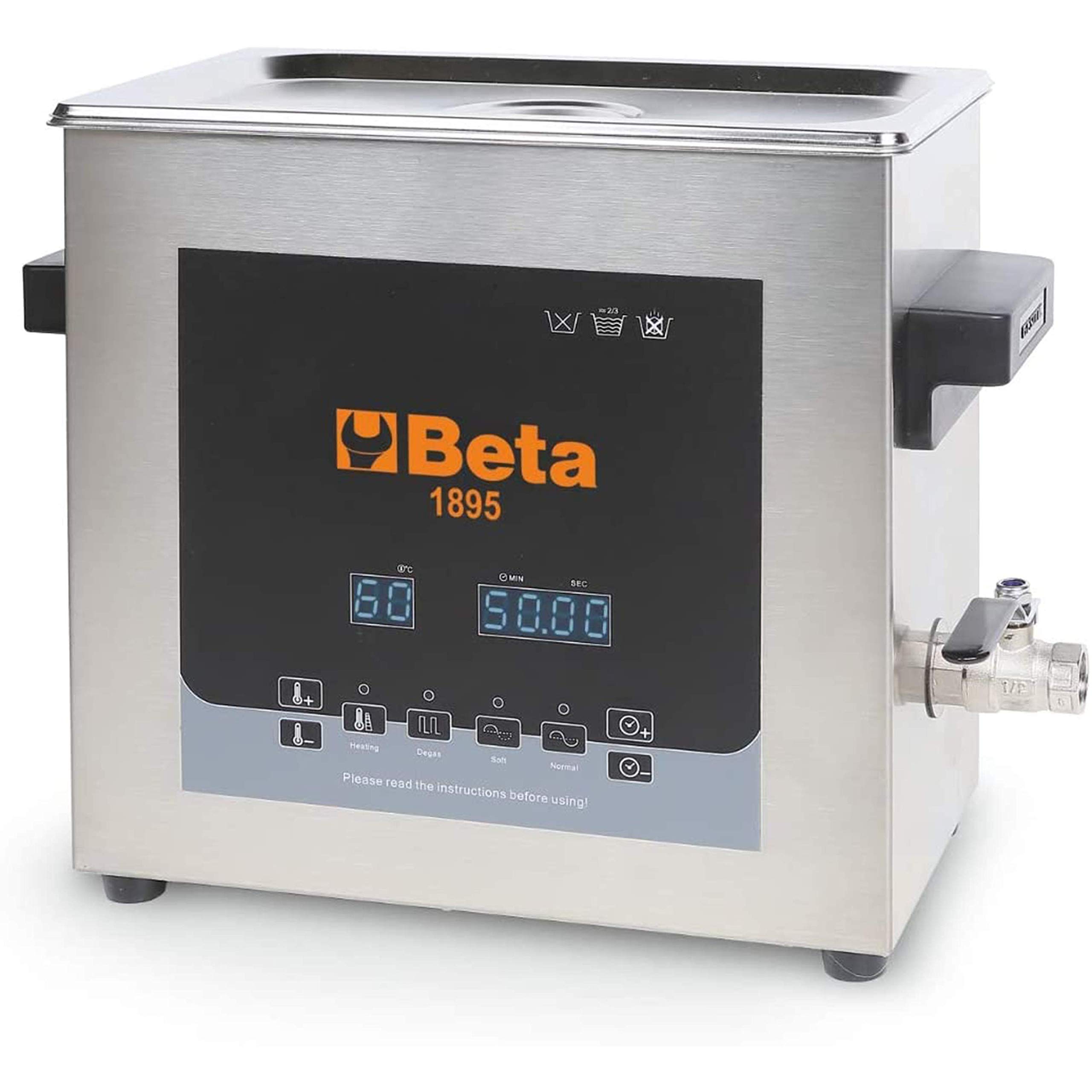 beta-1895-6-cuve-de-lavage-ultrasons-6-litres-150-w-ultrasons-300-w-chauffage-cr image 1