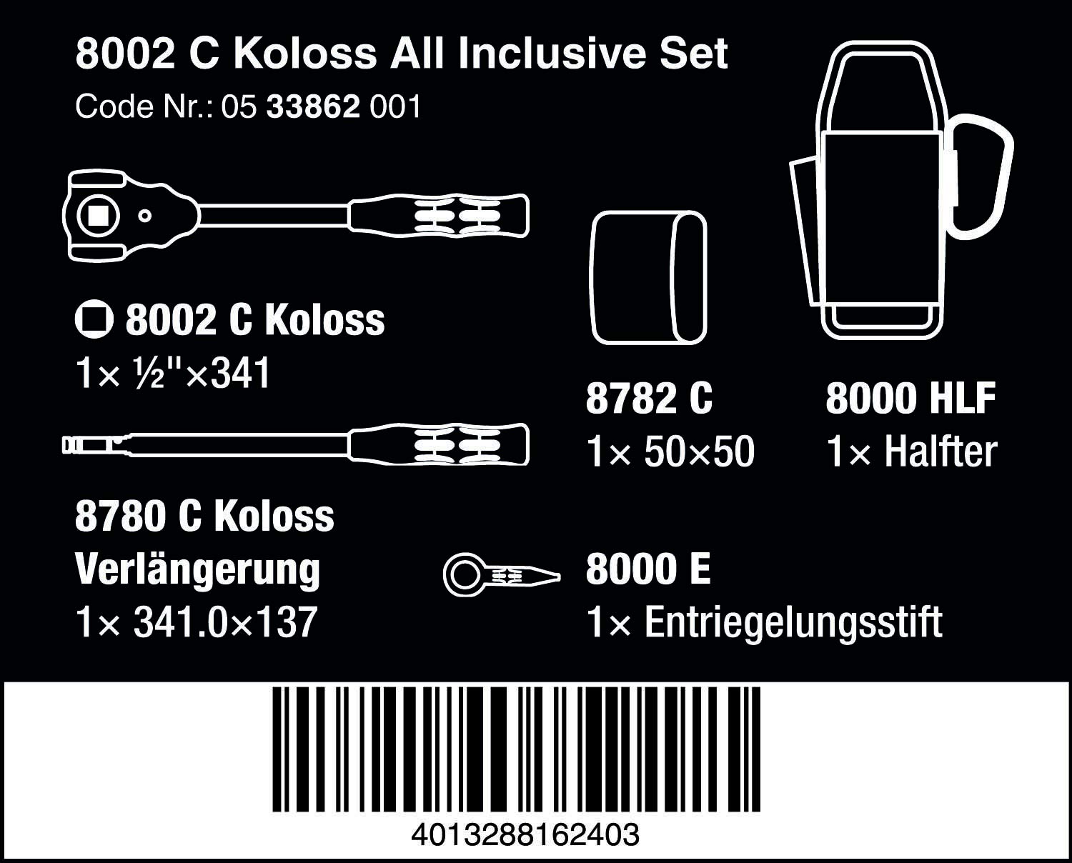wera-8002-c-koloss-all-inclusive-set-cliquet-1-2-600-nm-fonction-marteau-5-pi-ce image 2