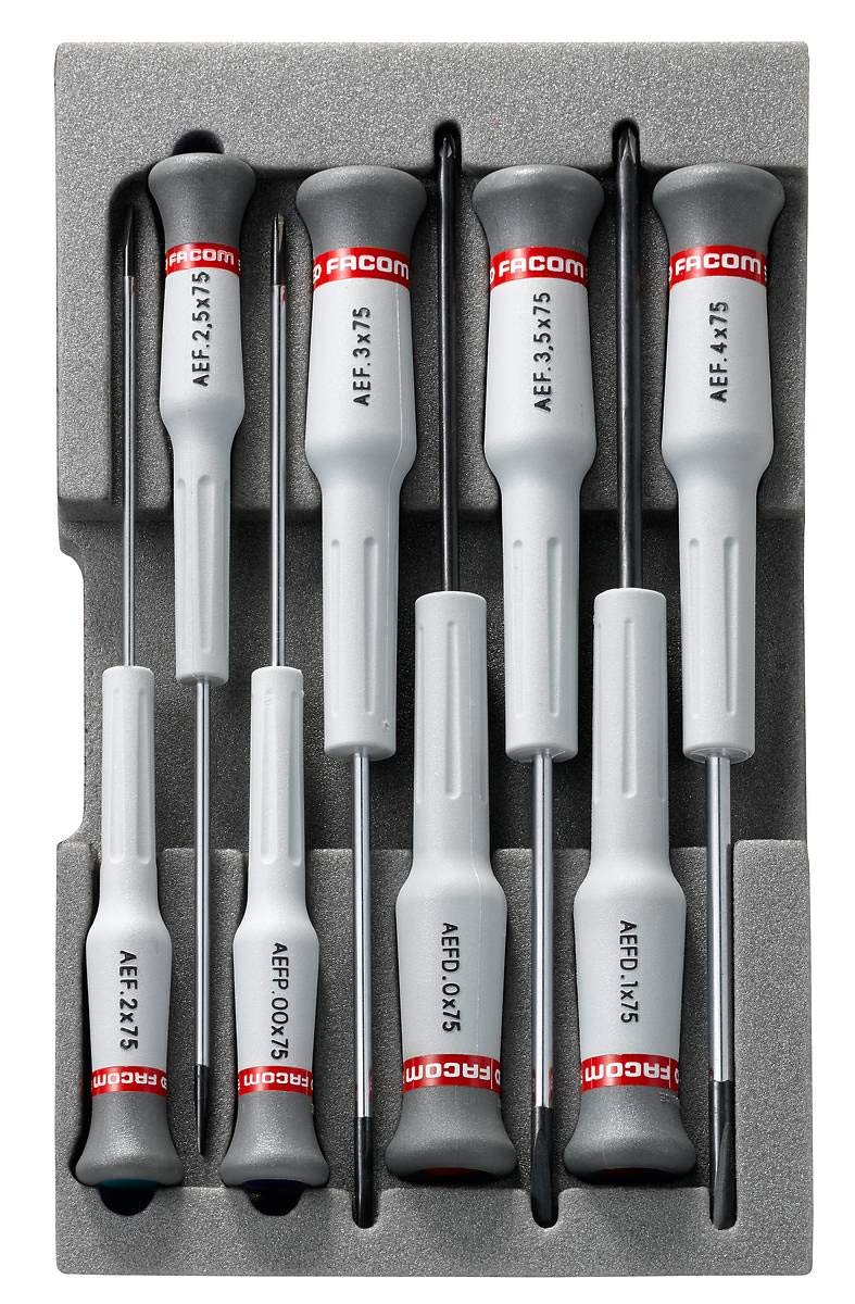 facom-aef-j3-coffret-8-tournevis-micro-tech-de-pr-cision-5-fente-3-phillips-avec image 2