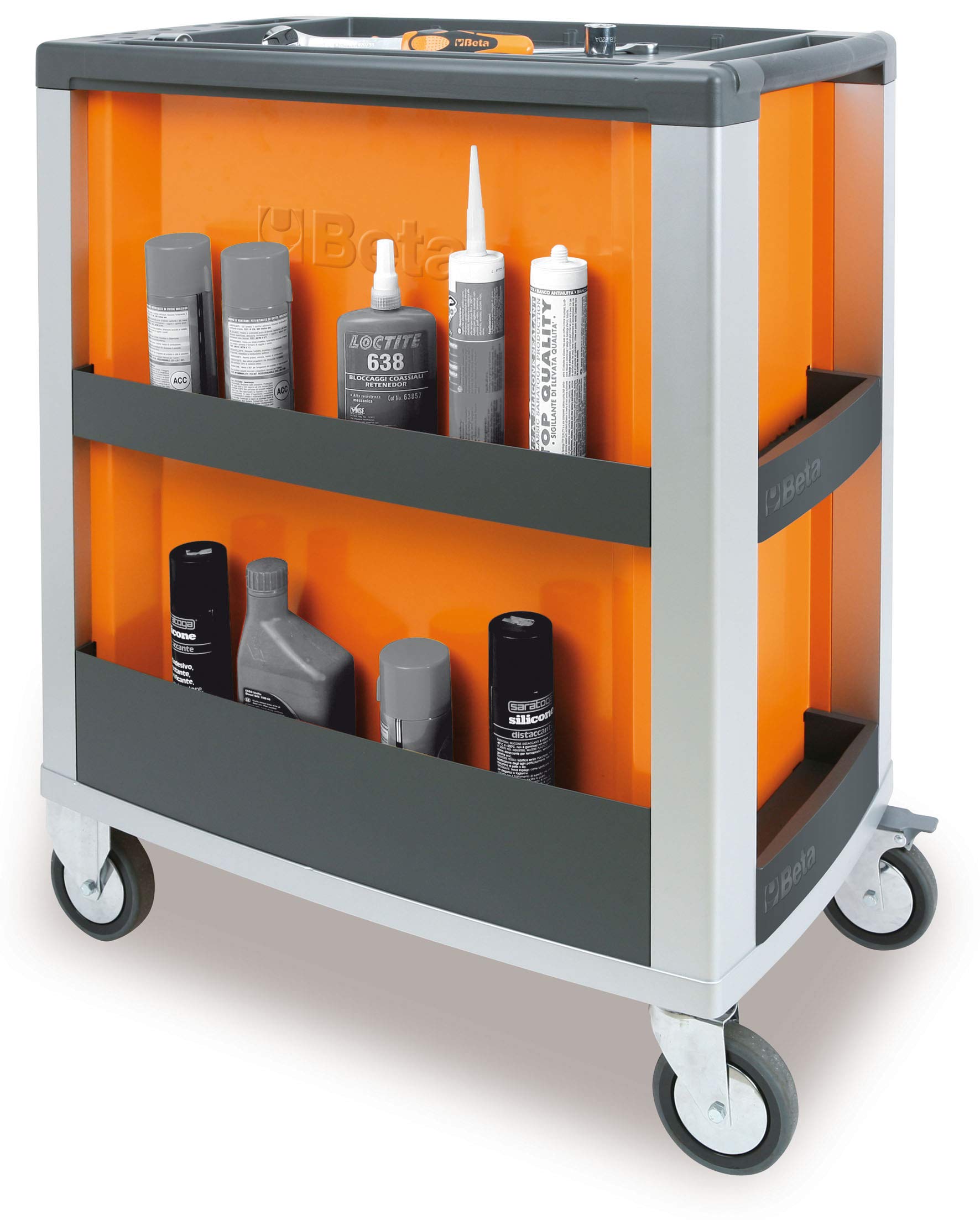 beta-tools-c39-7-r-commode-mobile-d-atelier-7-tiroirs-rouge-rails-billes-charge- image 3