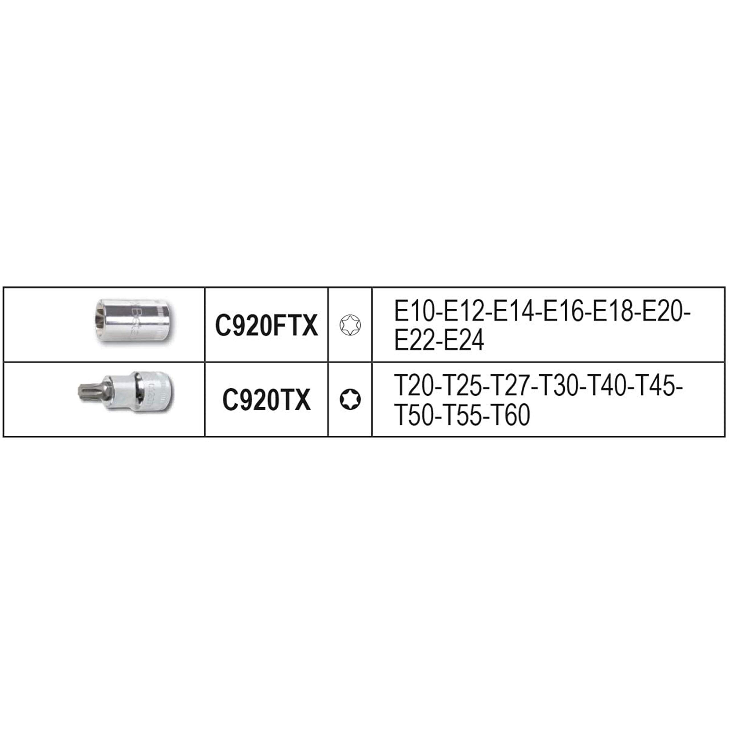 beta-tools-923e-ftx-c17-coffret-plastique-de-17-douilles-pour-crous-torx-fabrica image 4