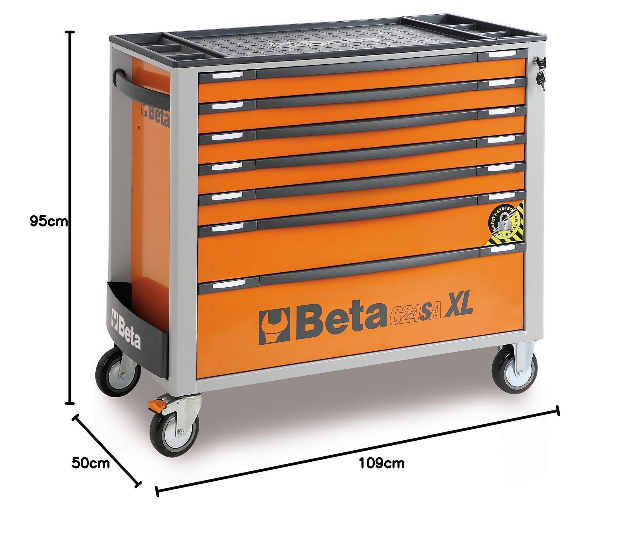 beta-tools-c24saxl-7-o-servante-mobile-extra-large-7-tiroirs-anti-basculement-10 image 2