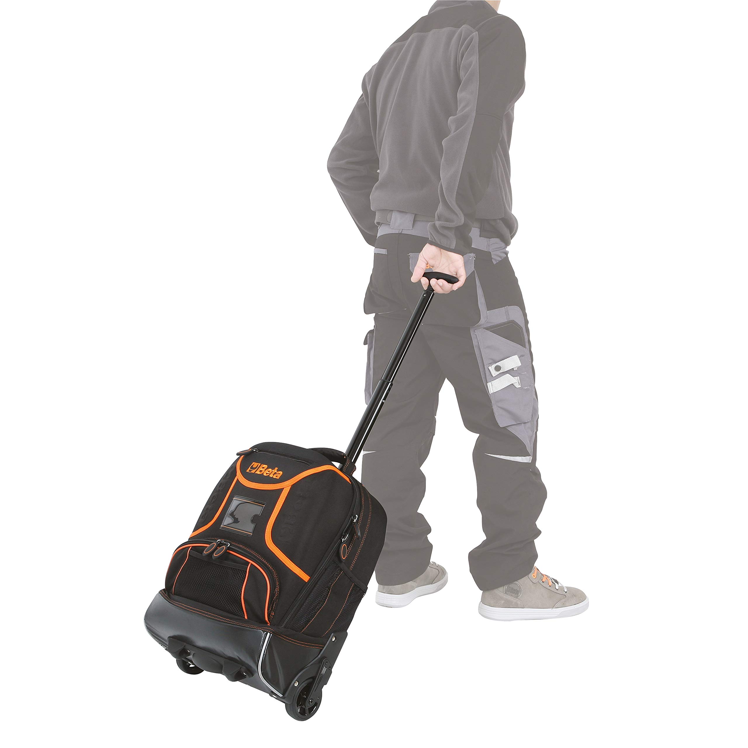 beta-tools-c6t-sac-dos-porte-outils-roulettes-en-tissu-technique-avec-poche-ordi image 3