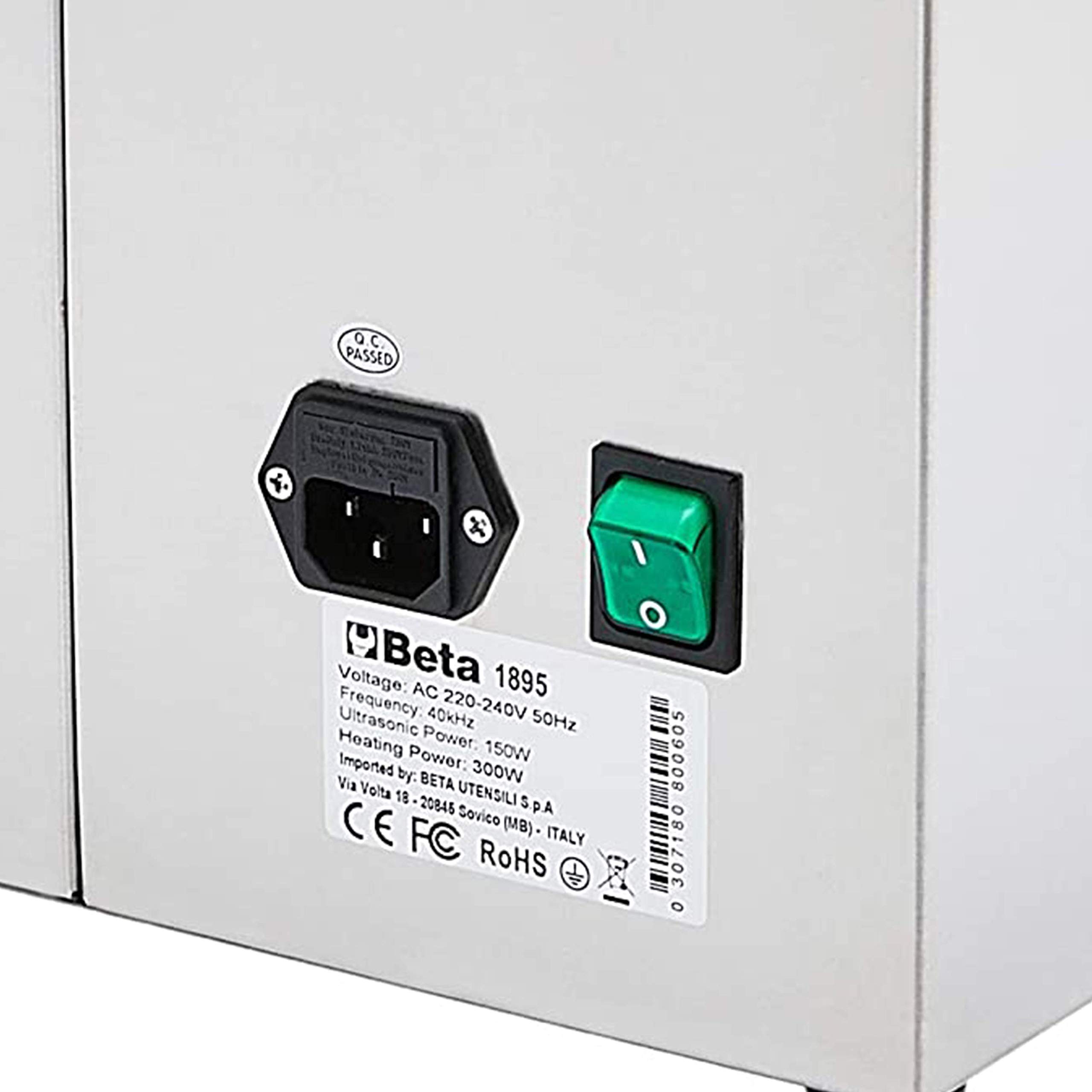 beta-1895-6-cuve-de-lavage-ultrasons-6-litres-150-w-ultrasons-300-w-chauffage-cr image 6