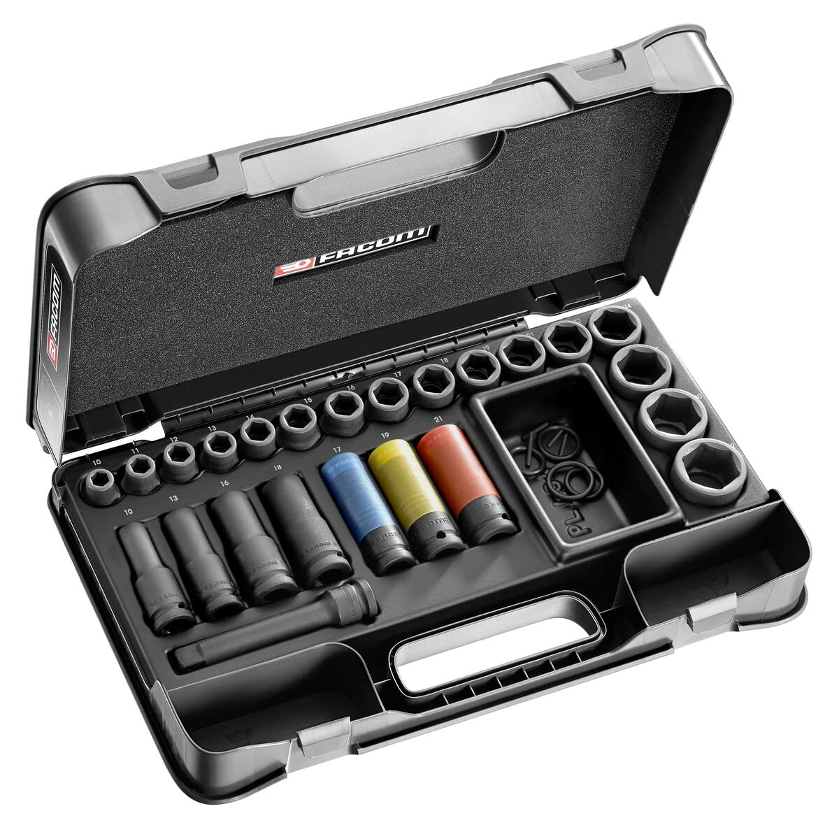 facom-ns-550bpb-coffret-de-douilles-impact-27-pi-ces-1-2-6-pans-ogv-grip-douille image 1