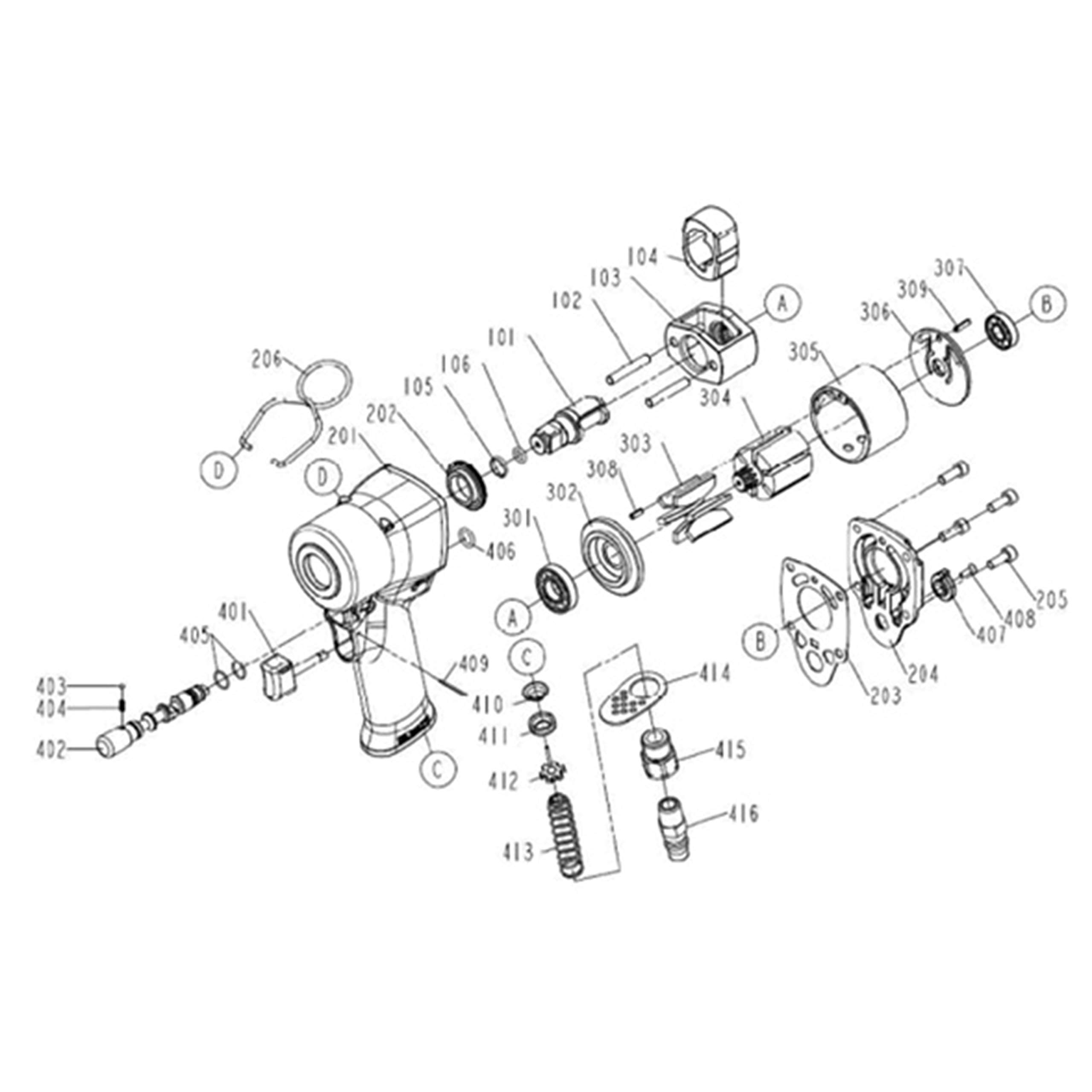 beta-tools-1927xm-cl-chocs-pneumatique-r-versible-compacte-770-nm image 5