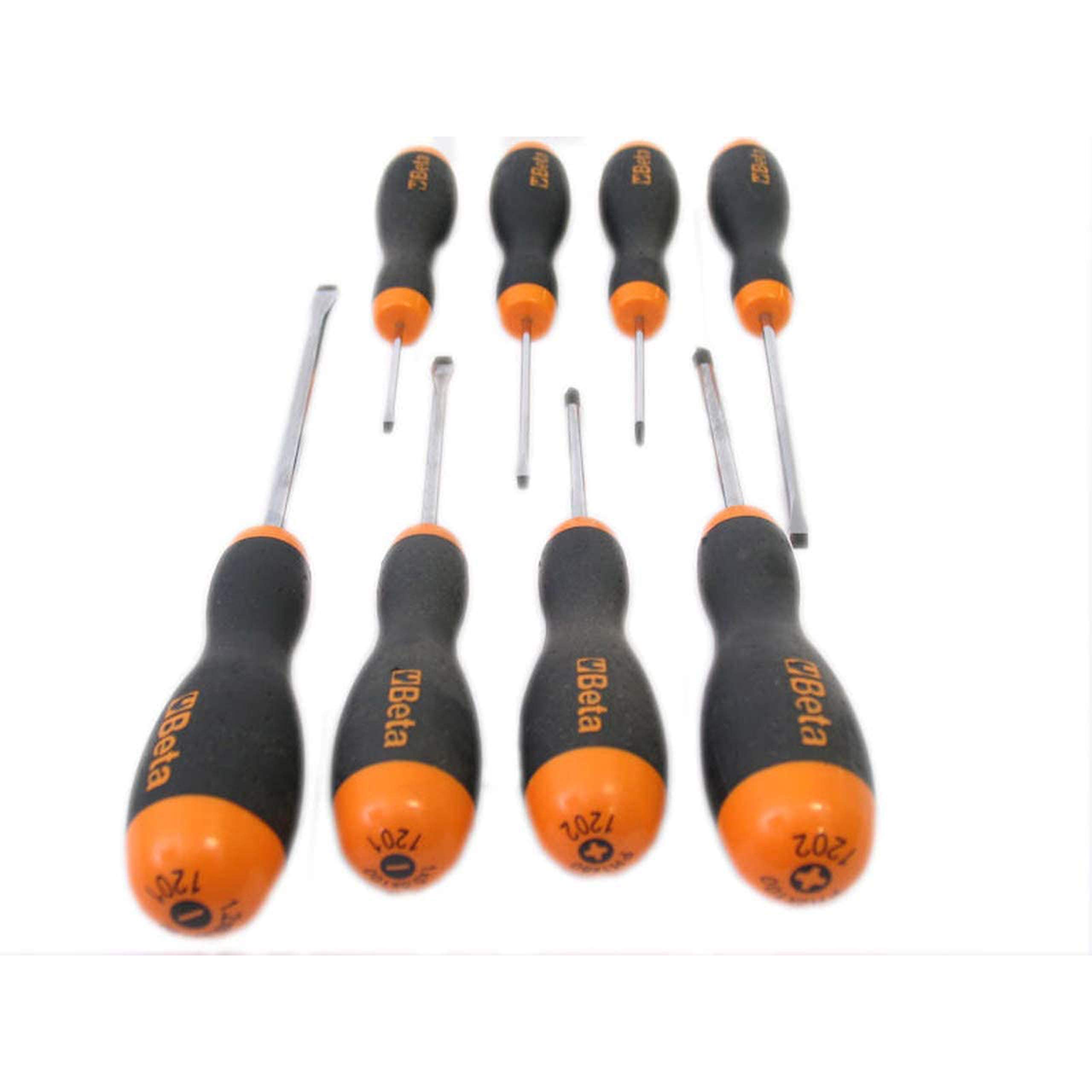 beta-tools-1203-d8p-jeu-de-8-tournevis-noir-orange-pour-vis-fendues-et-cruciform image 3