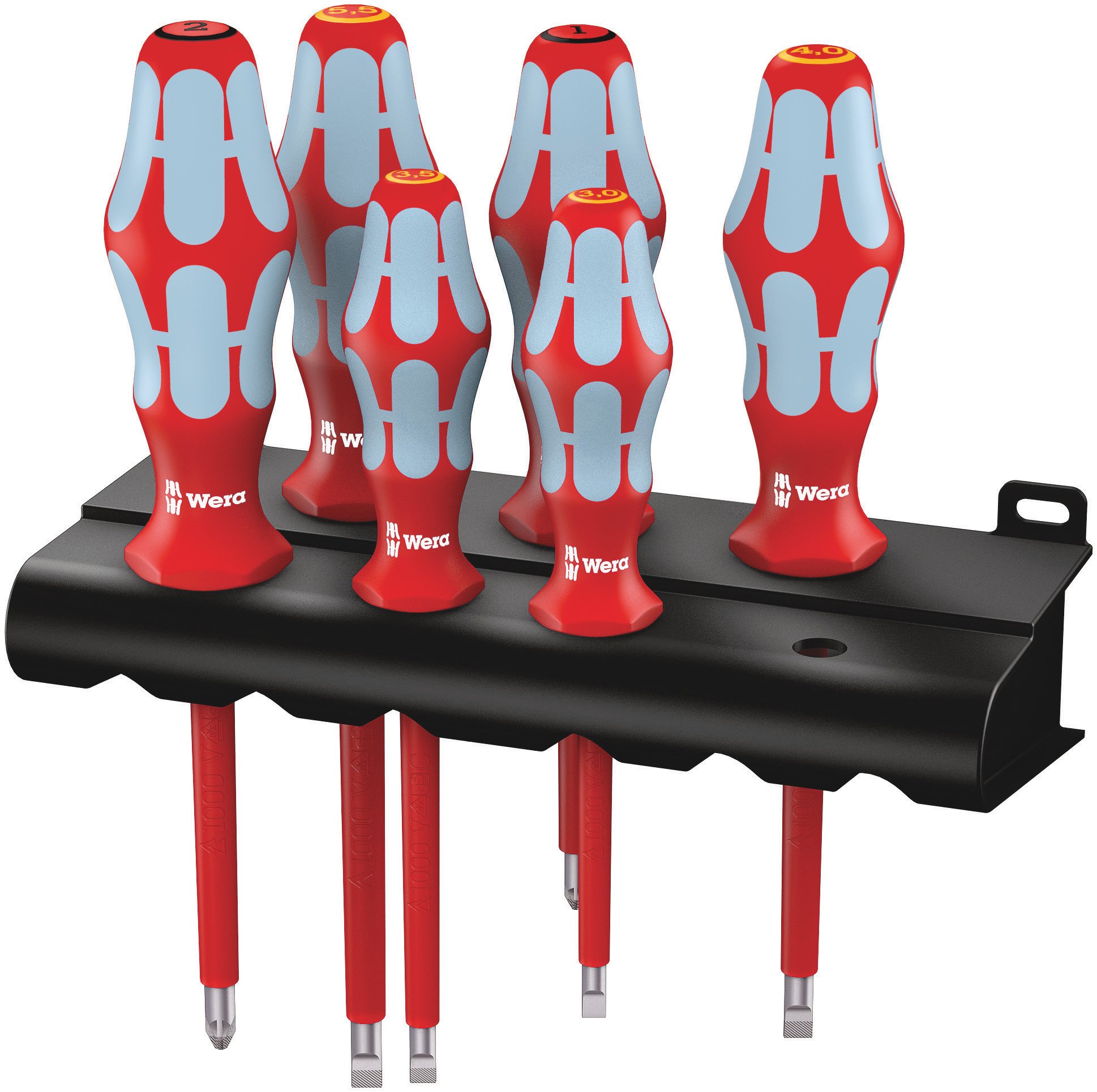 wera-05022745001-3165-i-6-jeu-de-6-tournevis-vde-isol-s-1000-v-en-acier-inoxydab image 1