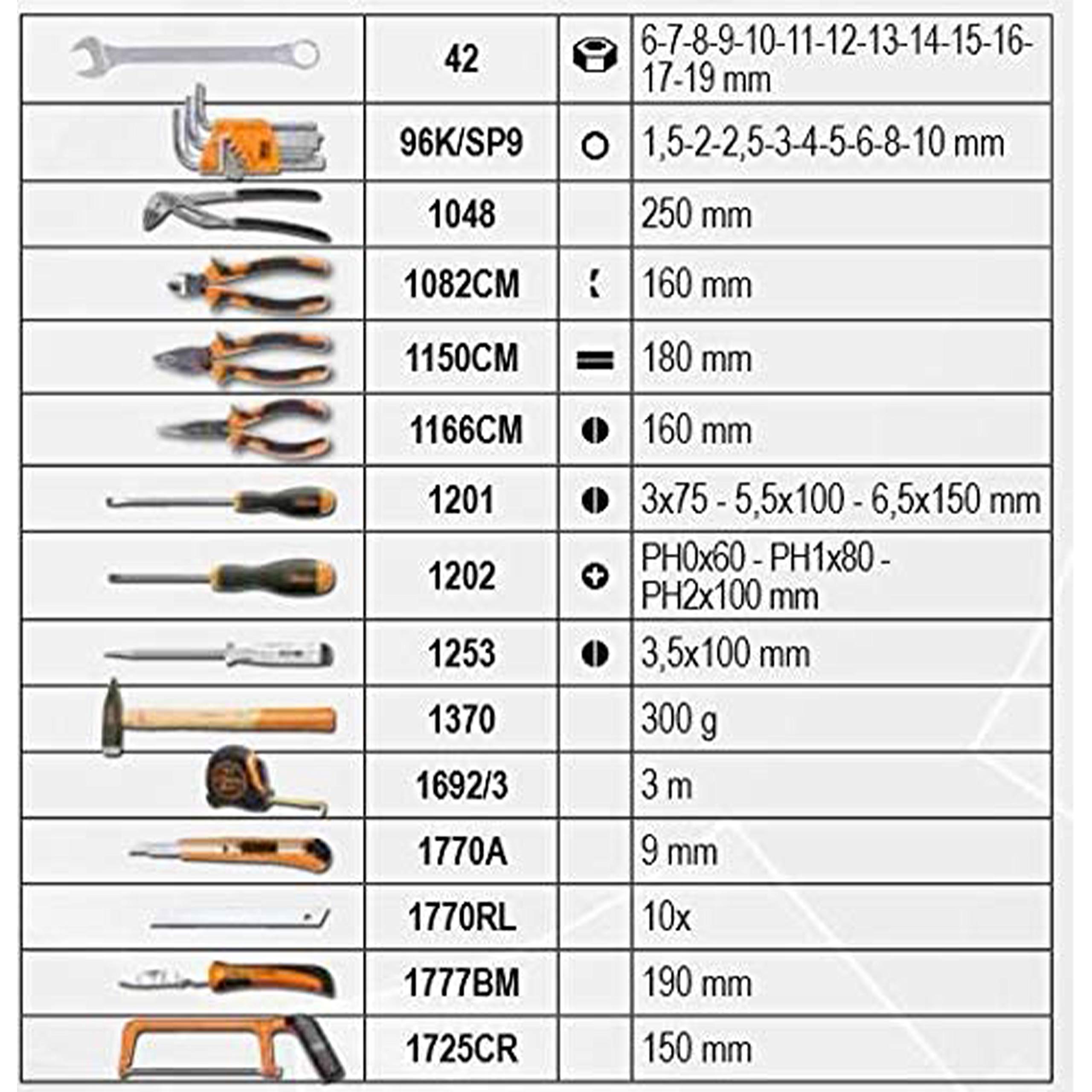 beta-tools-2054e-i-100-valise-aluminium-avec-assortiment-de-100-outils-professio image 4