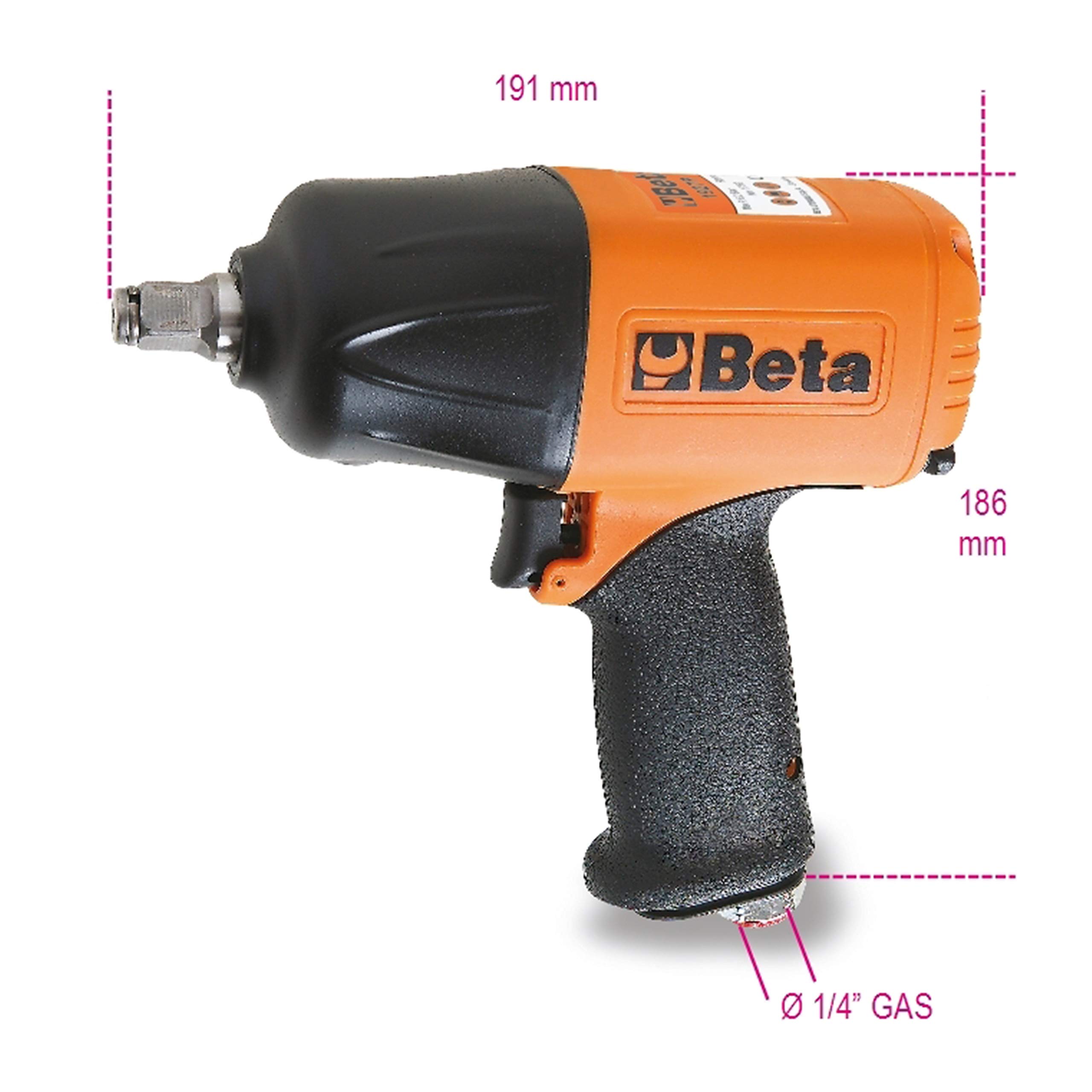 beta-tools-1927p-cl-chocs-pneumatique-r-versible-1-2-courte-en-mat-riau-composit image 2