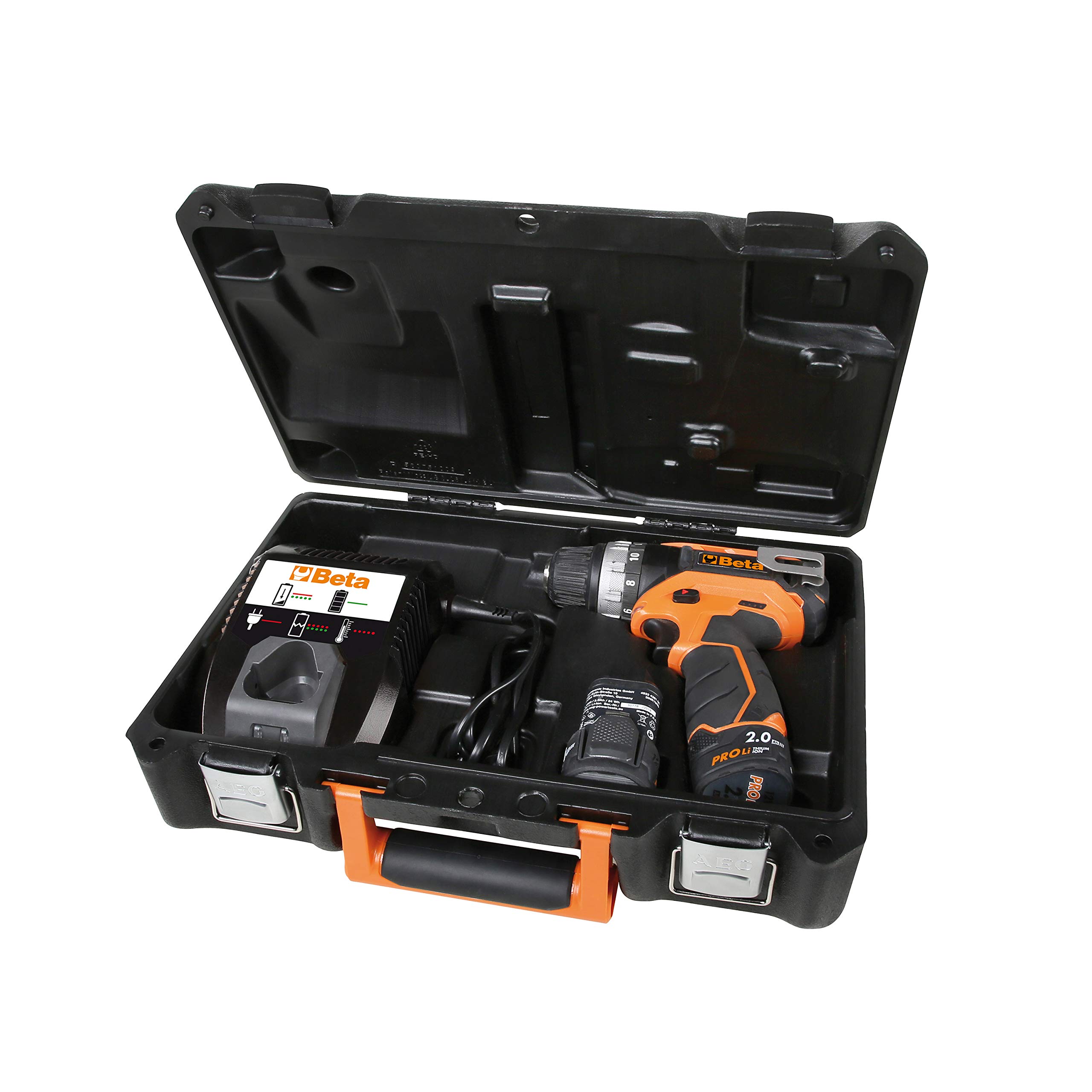 beta-tools-1972-12-perceuse-visseuse-compacte-12-v-176-mm-34-nm-2-batteries-2-ah image 4