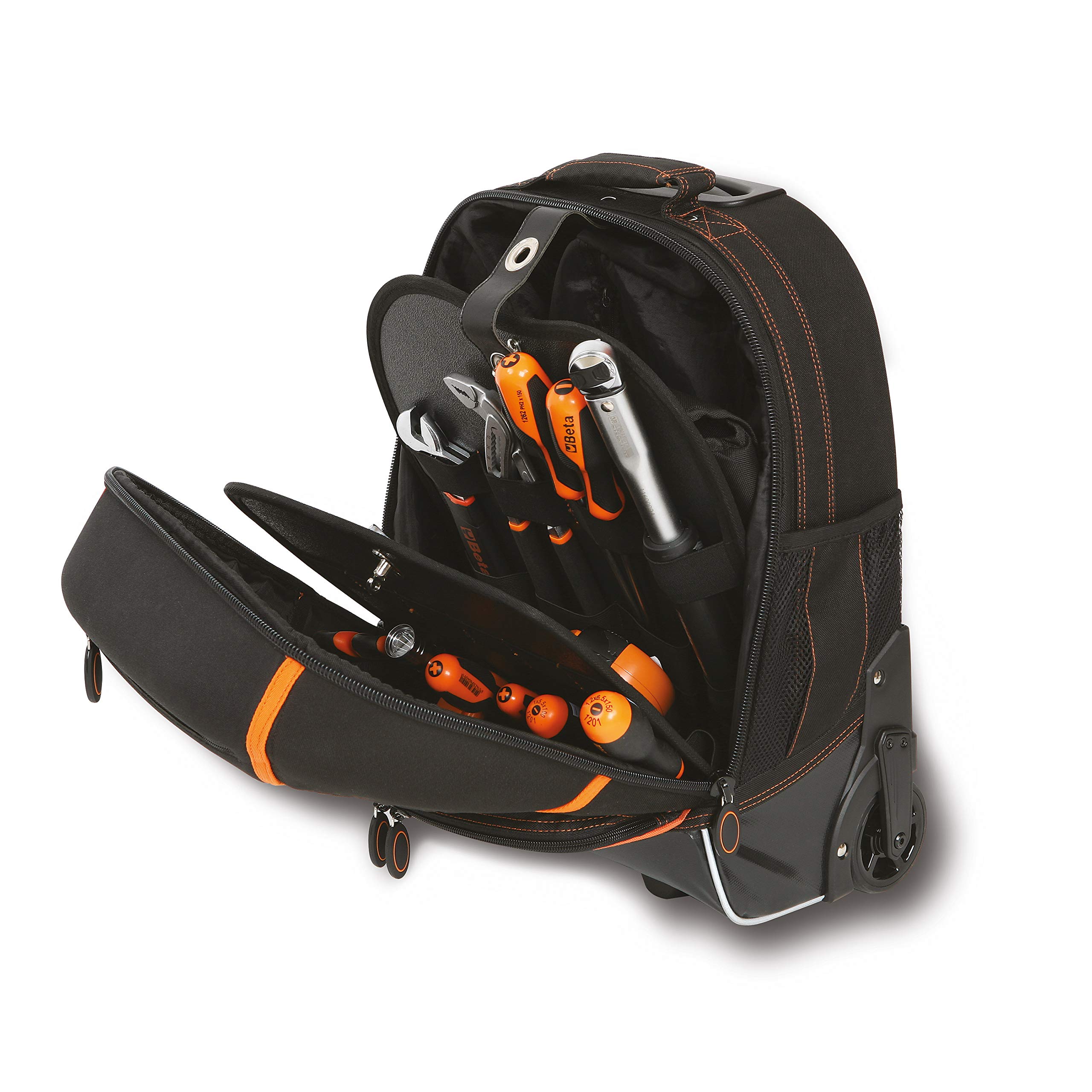 beta-tools-c6t-sac-dos-porte-outils-roulettes-en-tissu-technique-avec-poche-ordi image 2