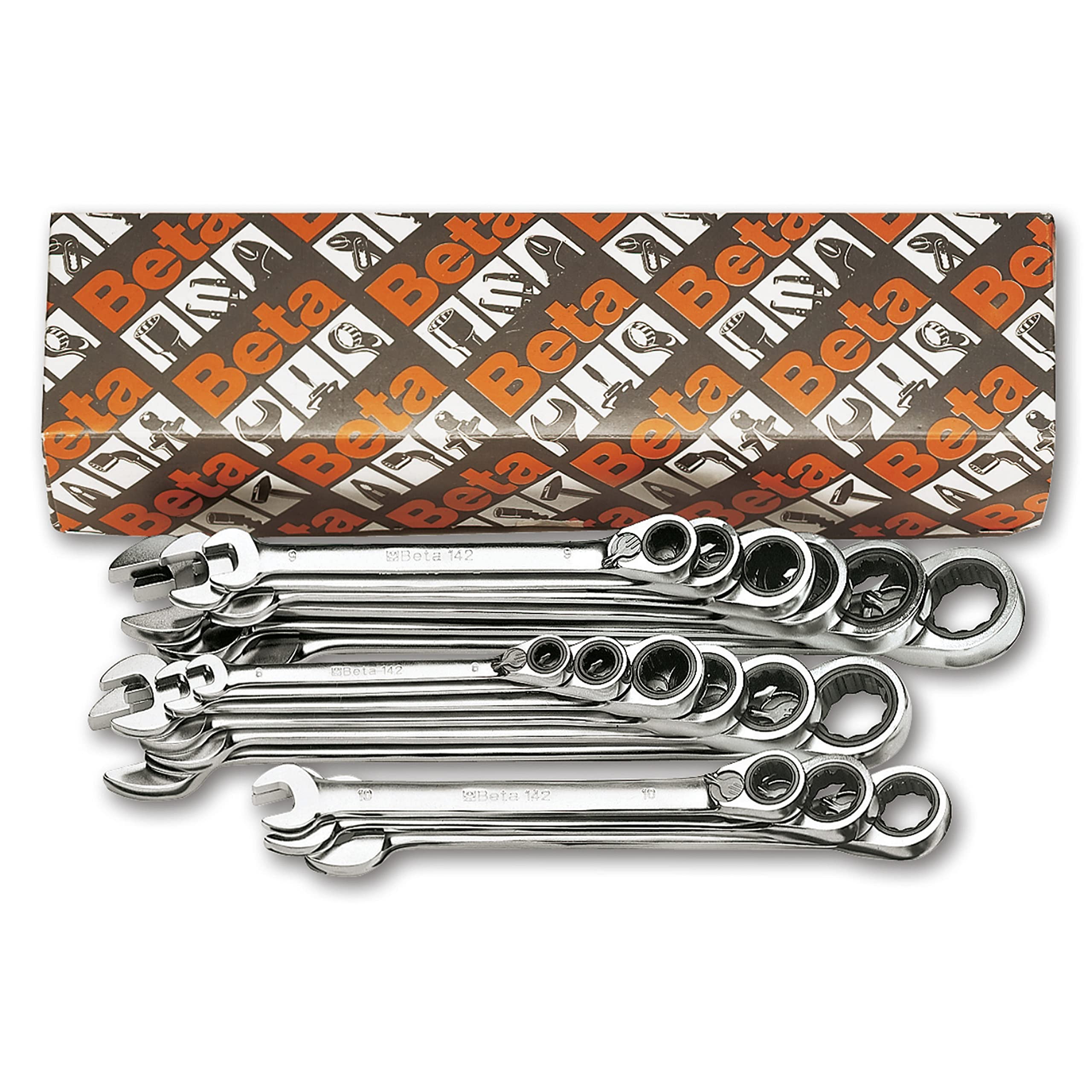 beta-tools-142-s15-jeu-de-15-cl-s-mixtes-cliquet-r-versible-6-22-mm image 1