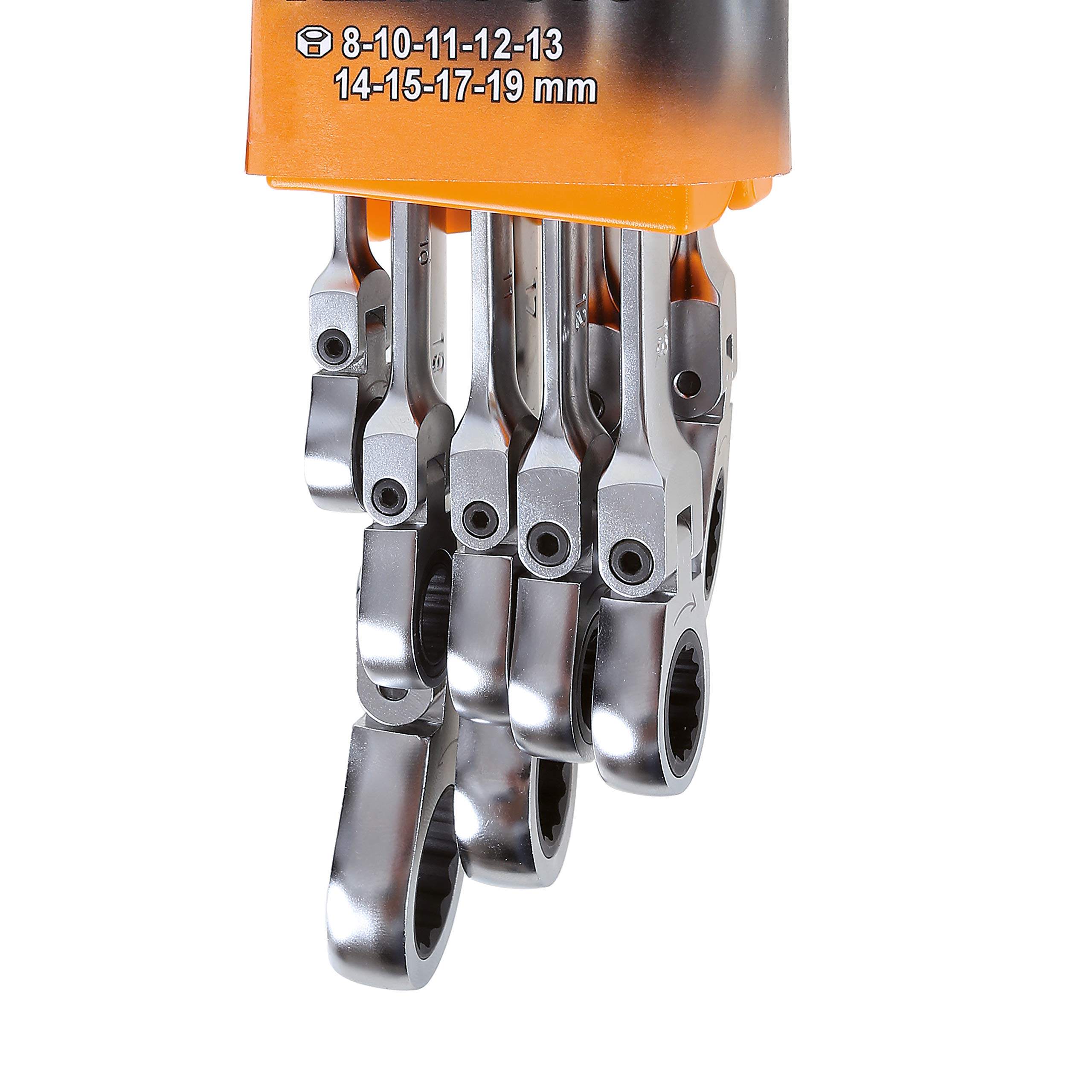 beta-tools-142sn-sc9-r-telier-de-9-cl-s-mixtes-cliquet-articul-tailles-8-19-mm image 3