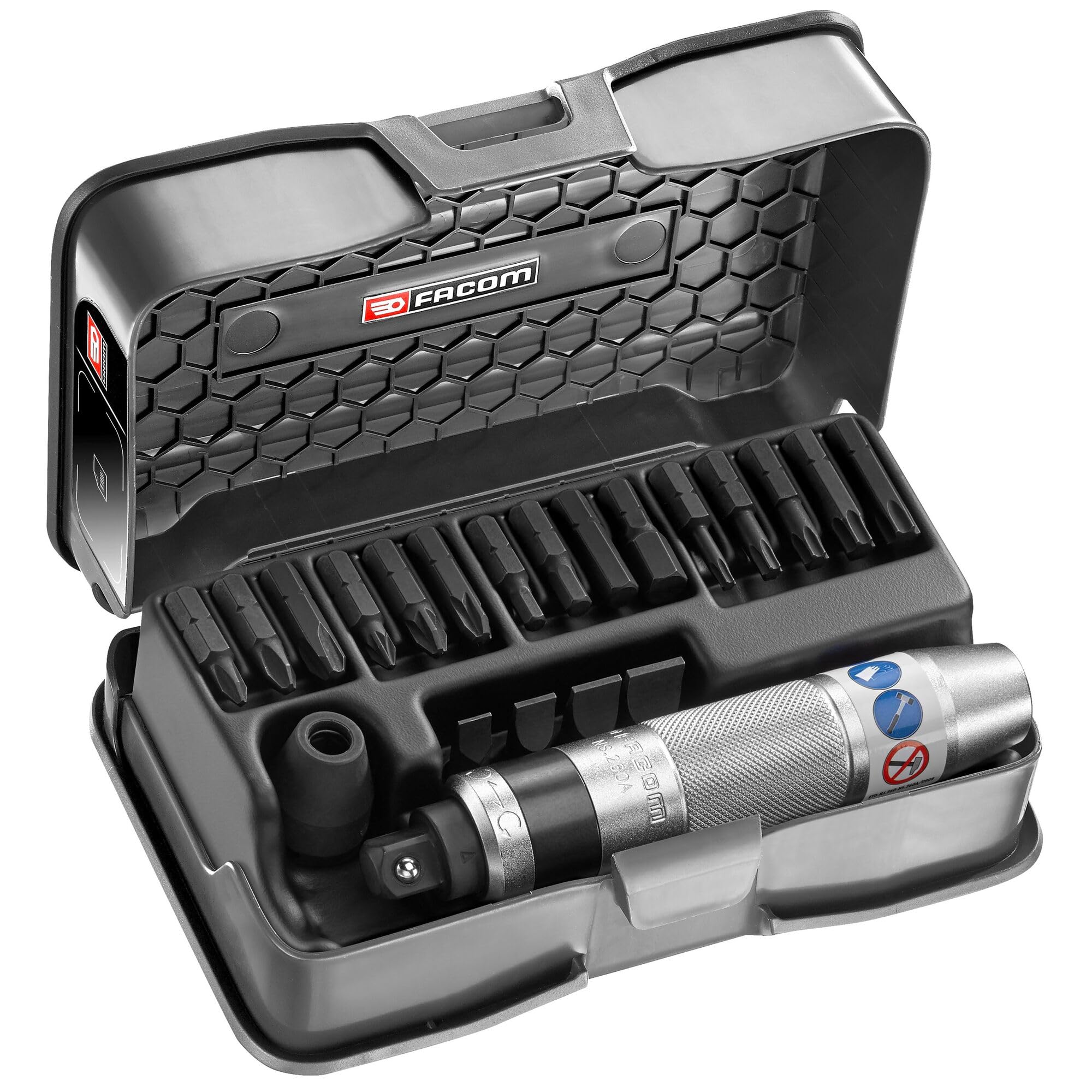 facom-ns-263m-coffret-de-tournevis-frapper-1-2-jeu-de-13-outils-embouts-et-douil image 2