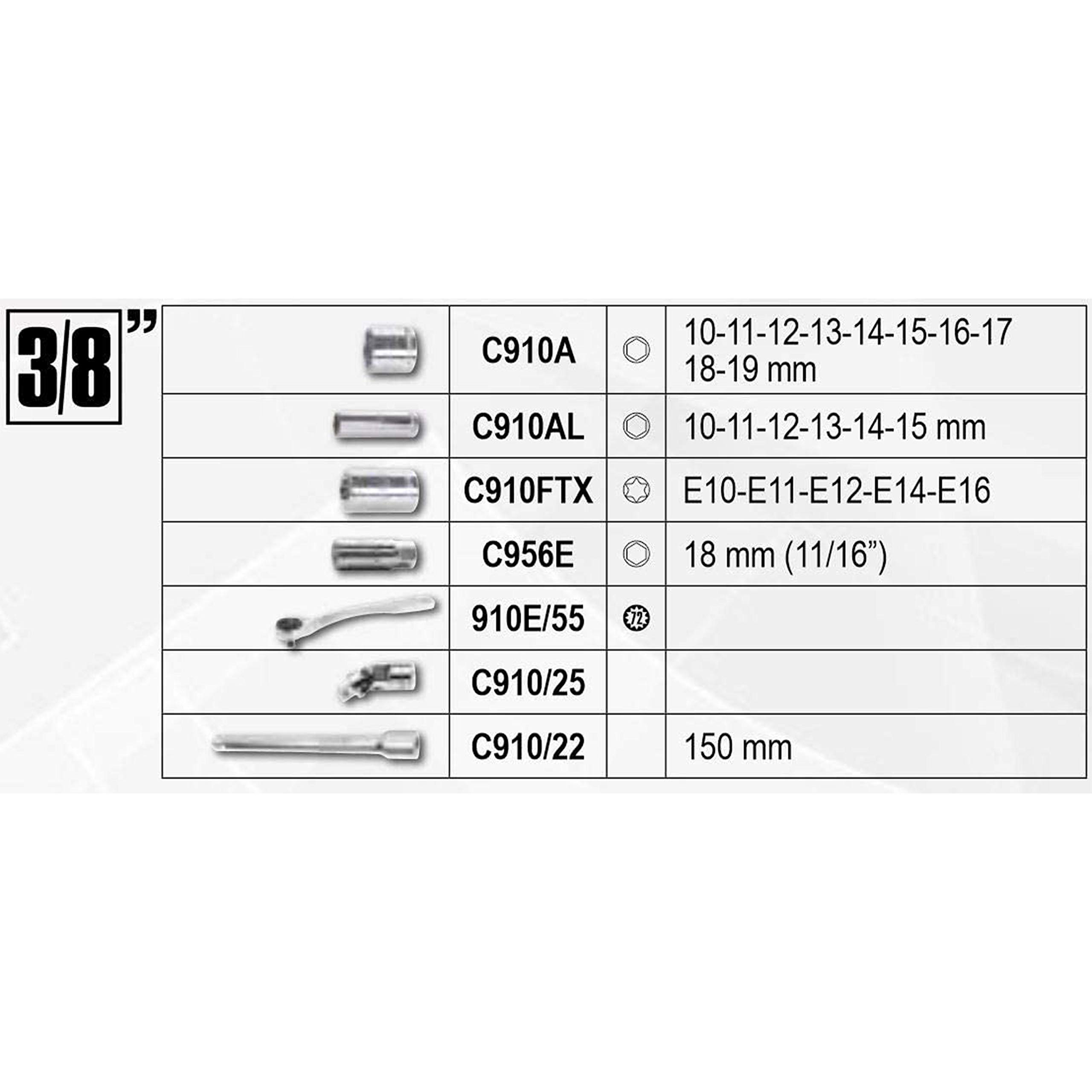 beta-tools-903-e-c170-coffret-170-pi-ces-1-cliquet-74-douilles-6-pans-42-embouts image 5