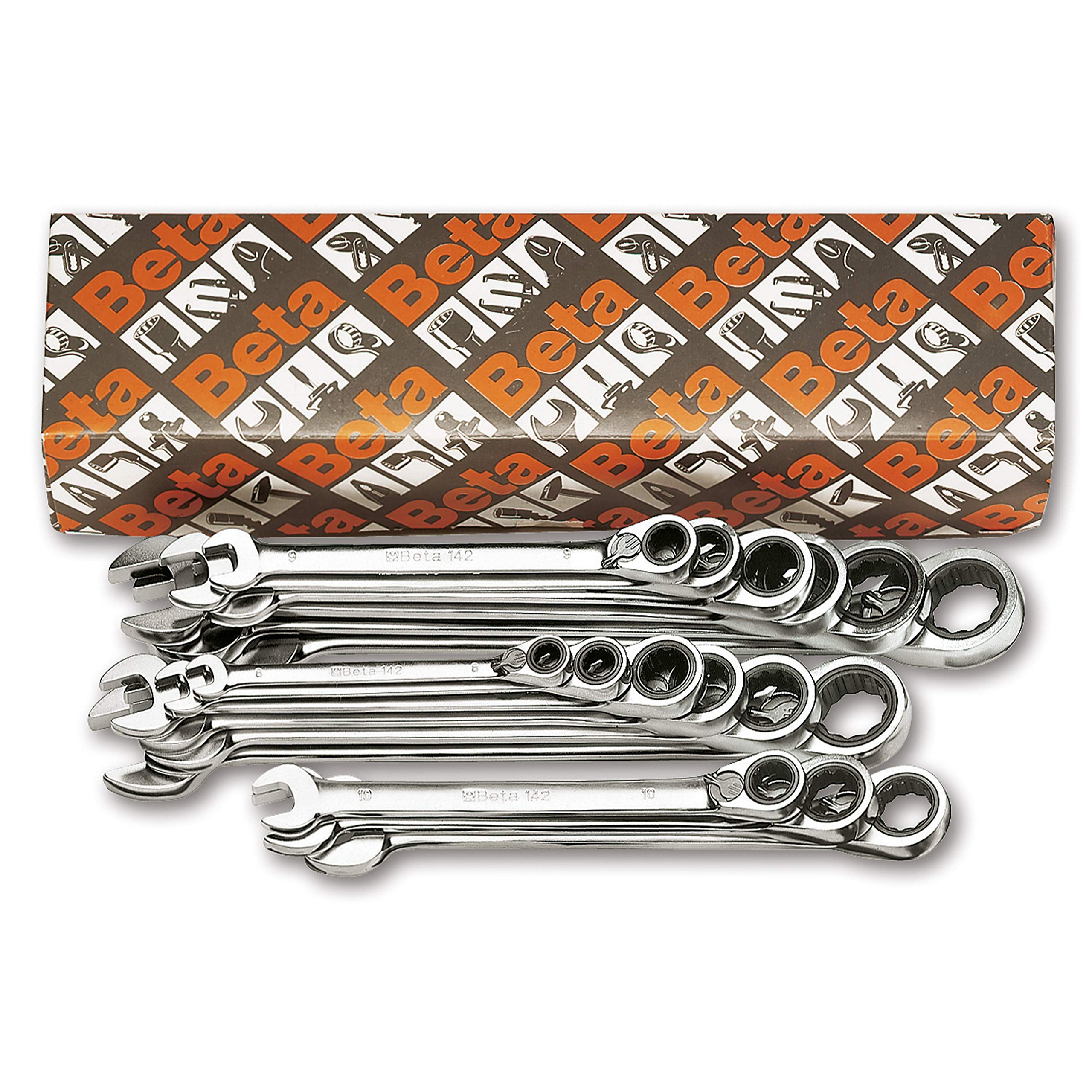 beta-tools-142-s19-jeu-de-19-cl-s-mixtes-cliquet-r-versible-art-142 image 1