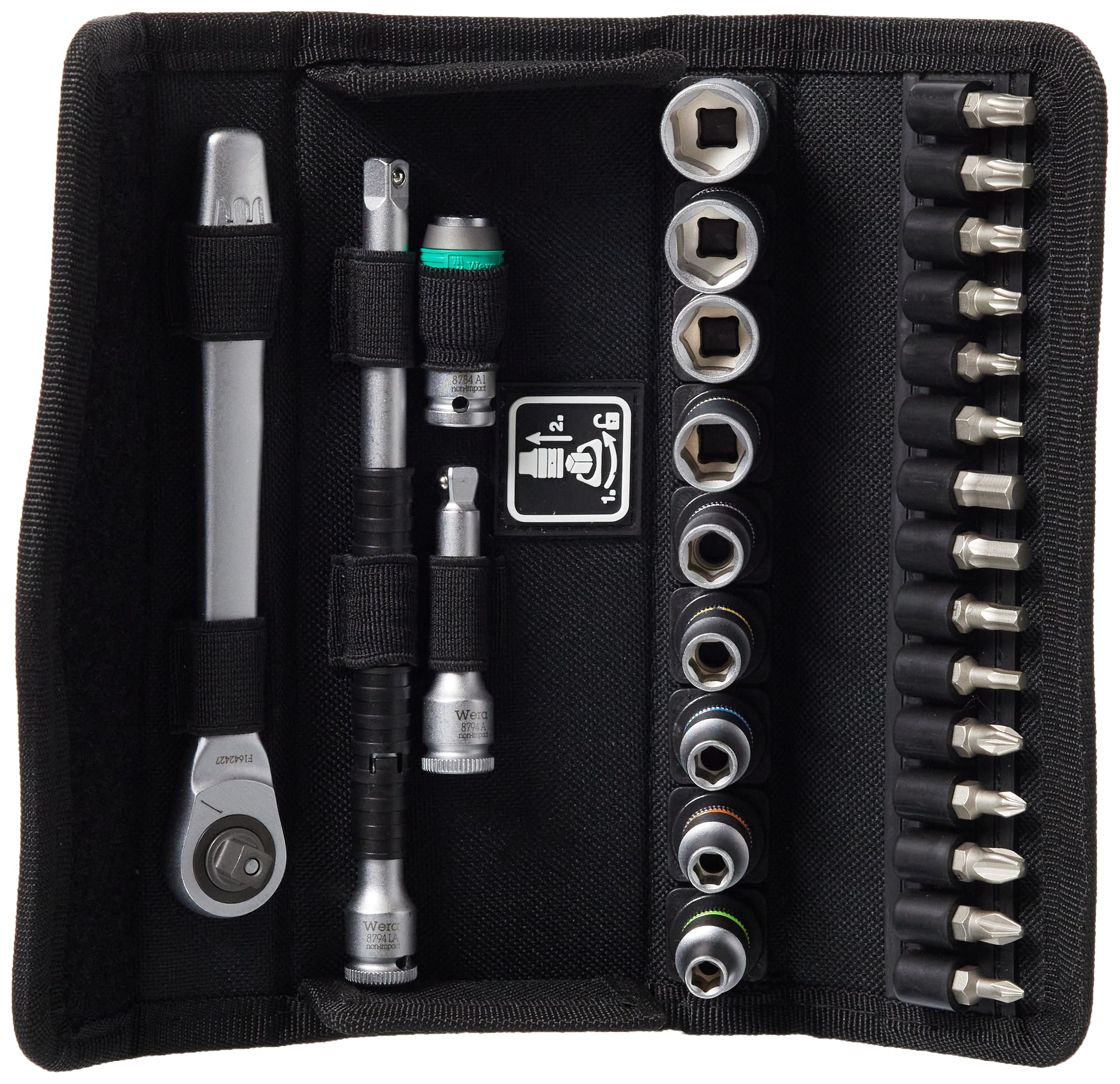 wera-8100-sa-zyklop-metal-jeu-de-cliquets-avec-levier-d-inversion-entra-nement-c image 1